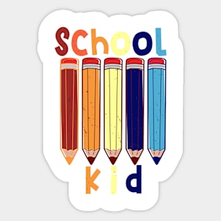 Funny School kid school start T shirt Sticker